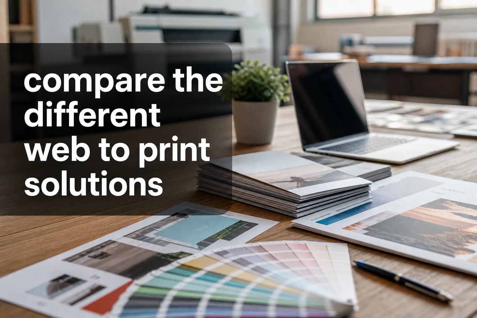 compare the different web to print solutions